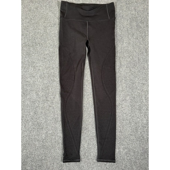 lululemon athletica Pants - Lululemon Reveal Tight Leggings Womens Size 8 Black Mindful Motion‎ Yoga 28" EUC